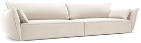 Beżowa aksamitna sofa 248 cm Vanda – Mazzini Sofas