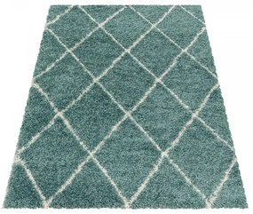 Dywan shaggy Alvor Romby niebieski 240 cm x 340 cm