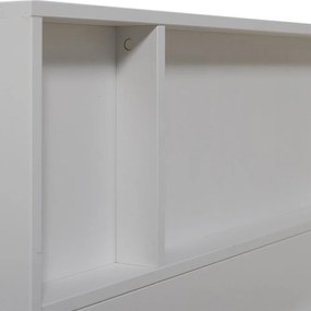 Białe łóżko jednoosobowe z litego drewna sosnowego bez stelaża 90x200 cm Carter – WOOOD