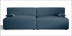 Niebieska rozkładana sofa - Lider 3X