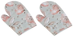 Bellatex Rękawica kuchenna Lilie łososiowy, 28 x 18 cm, 2 szt.