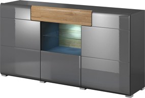 Komoda IBIZA 159 cm do Salonu Sypialni z Szufladą Antracyt