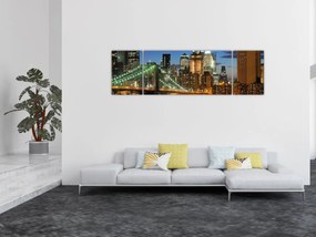 Obraz - Most z Nowym Jorkiem (170x50 cm)