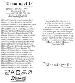 Niebiesko-beżowy koc z bawełny z recyklingu 130x160 cm Ethan – Bloomingville