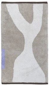 Biało-beżowy bawełniany dywan odpowiedni do prania 50x80 cm Figura – Mette Ditmer Denmark