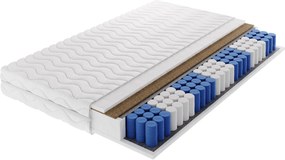 Masseno Materac AVENYA 90x200 cm sprężynowy kieszeniowy dwustronny średnio twardy H3/H4