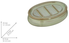 Zielony zestaw ceramicznych akcesoriów łazienkowych Sermione – Wenko