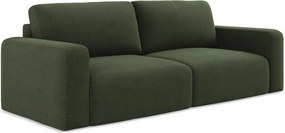 Kanapa 3-osobowa z funkcją spania - z tkaniny strukturalnej - oliwkowy - KONA