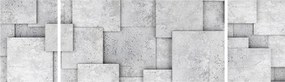 Obraz - Abstrakcja płytek betonowych (170x50 cm)