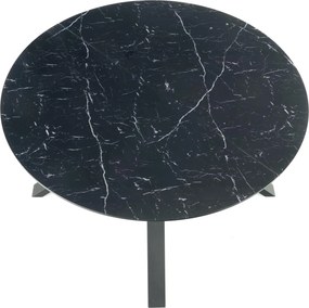 Okrągły stół rozkładany z marmurowym blatem Vertigo