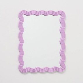Lustro ścienne z falowaną ramą FLUCTUS, wys. 50 cm