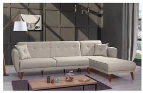 Beżowy rozkładany narożnik Aria – Balcab Home