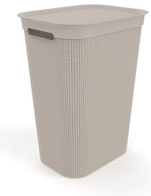 Beżowy plastikowy kosz na pranie 50 l Brisen – Rotho