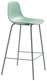Jasnozielony plastikowy hoker (wysokość siedziska 67,5 cm) Whitby – Unique Furniture