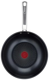 Patelnia z powłoką nieprzywierającą wok ze stali nierdzewnej ø 28 cm Intuition B8171944 – Tefal