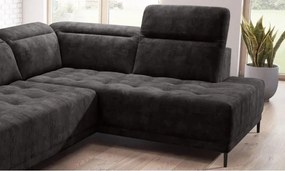 Narożnik FOCUS L z elektryczną regulacją siedziska Prawostronny w tkaninie Promocyjnej SALVADOR 16 WERSAL