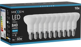 Mexen Nova 10x żarówka LED E14, R50, 8W, Zimna - 6500K, 840 lm - L103-E14-0865-01x10
