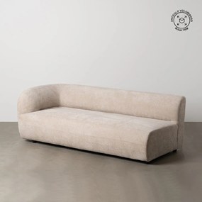 Beżowa sofa z tkaniny szenilowej lewostronna 199 cm Minimal – Ixia
