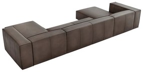 Brązowy skórzany narożnik (w kształcie litery "U") Madame – Windsor &amp; Co Sofas