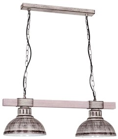 Lampa wisząca HAKON 2xE27/60W/230V szara