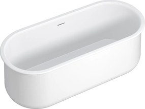 Wolnostojąca matowa biała wanna - 160 x 74 x 60 cm - 234 L - CALDRIA