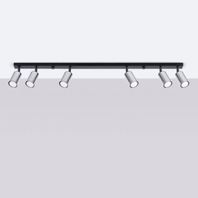 Listwa oświetleniowa WINX 6L czarna/chrom SOLLUX  LIGHTING