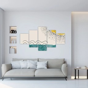 Obraz - Abstrakcyjny obraz plaży N⁰1 (125x70 cm)