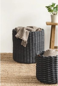 Tekstylny koszyk ø 40x40 cm Peach Skin Round XL – Bigso