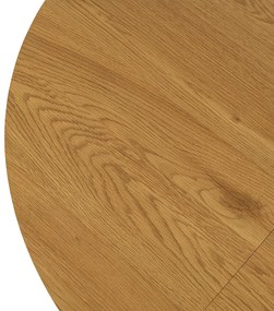 Stół Okrągły Rozkładany LUKAS 100-250 cm Dąb Złoty Nowoczesny Loft