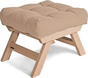 Pufa 0,55x0,47x0,43 m Beżowa allegro