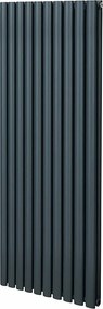Grzejnik kolumnowy owalny – 1600 mm x 600 mm – antracytowo-szary