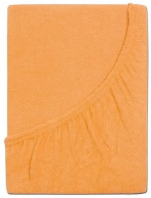 PrzytulneMieszkanie.pl Frotte prześcieradło do dziecięcego łóżeczka EXCLUSIVE 60x120 cm łososiowe