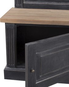 Garderoba Bradford do przedpokoju 79x45x210 old black &amp; natural