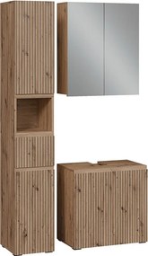 Zestaw mebli łazienkowych 3-częściowy rzemieślnik 60x35x58 takumi