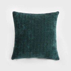 Poszewka dekoracyjna CHENILLE szenilowa zielona 45x45 cm HOMLA