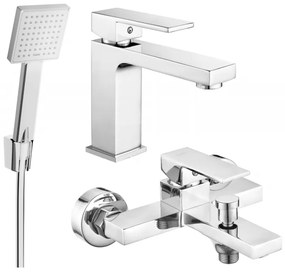 Mexen Uno R45 zestaw wannowy, chrom - 71403R45-00