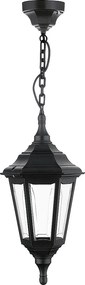 Lampa sufitowa CLIC CLAC 6 w stylu klasycznym - wys. 73 cm - E27 42W - poliamid - ip44 - czarny