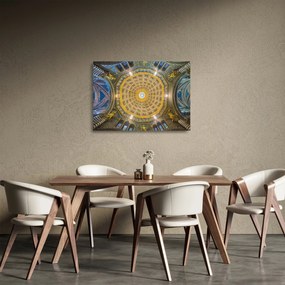 Obraz na szkle sufitu kościoła w Sienie (70x50 cm)