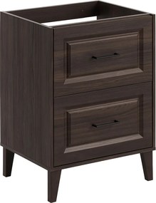 Szafka pod umywalkę w kolorze Dąb Ristretto - Raventia 3X 60 cm