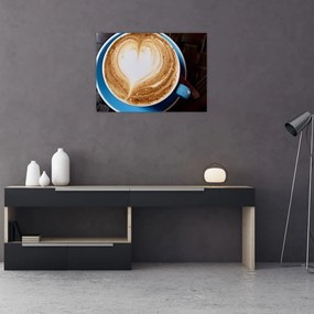 Obraz na szkle - Latte Art (70x50 cm)