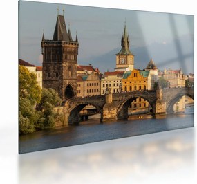 Obraz na szkle - Most Karola (70x50 cm)