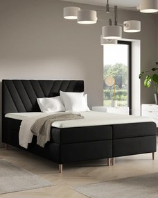 Czarne łóżko kontynentalne 5 rozmiarów Z9-K08