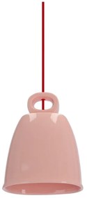 Różowa lampa wisząca z ceramicznym kloszem Sewilla – Candellux Lighting