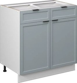 Szafka dolna do kuchni jasnoniebiesko-szary 80x51.6x82 fame-line
