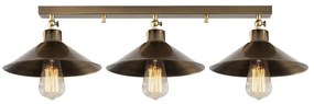 Lampa sufitowa w kolorze brązu z metalowym kloszem ø 24 cm Berceste – Opviq lights