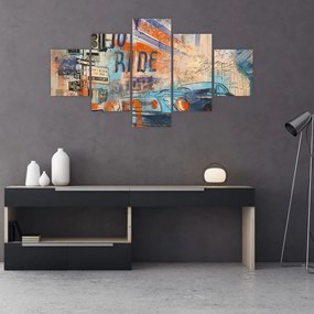 Obraz - Urodzony by jeździć (125x70 cm)