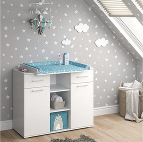 Przewijak dla dziecka biały 113x70x109 leonie