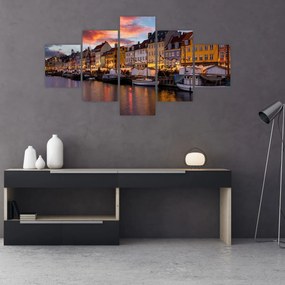 Obraz - Nyhavn, Kopenhaga (125x70 cm)