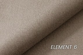 Łóżko kontynentalne Penia 160x200 z pojemnikami - beżowy welur hydrofobowy Element 6