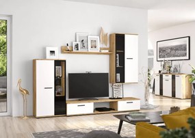 Nowoczesna komoda Salor w kolorze białym + dąb artisan